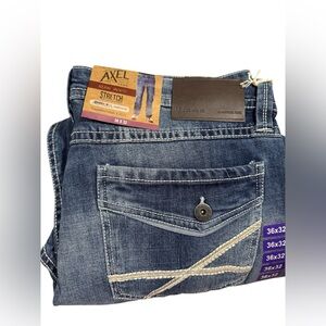 Blue Relaxed Fit Jeans with Vintage Look